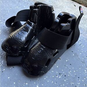 Black Martial Arts Sparring Foot Guards